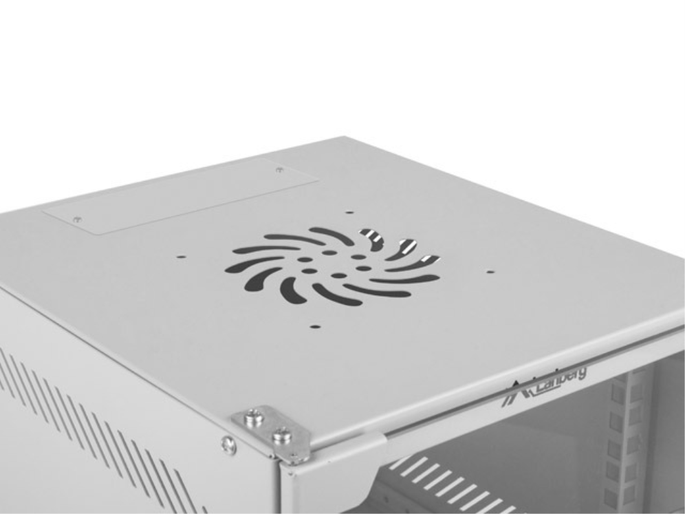 Armario lanberg 10 pulgadas 9u 280x310 gris | Lanberg - Imagen 3