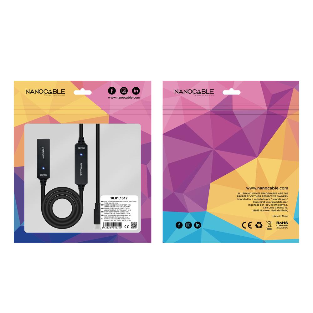 Cable prolongador nanocable con amplificador usb | Nanocable - Imagen 5