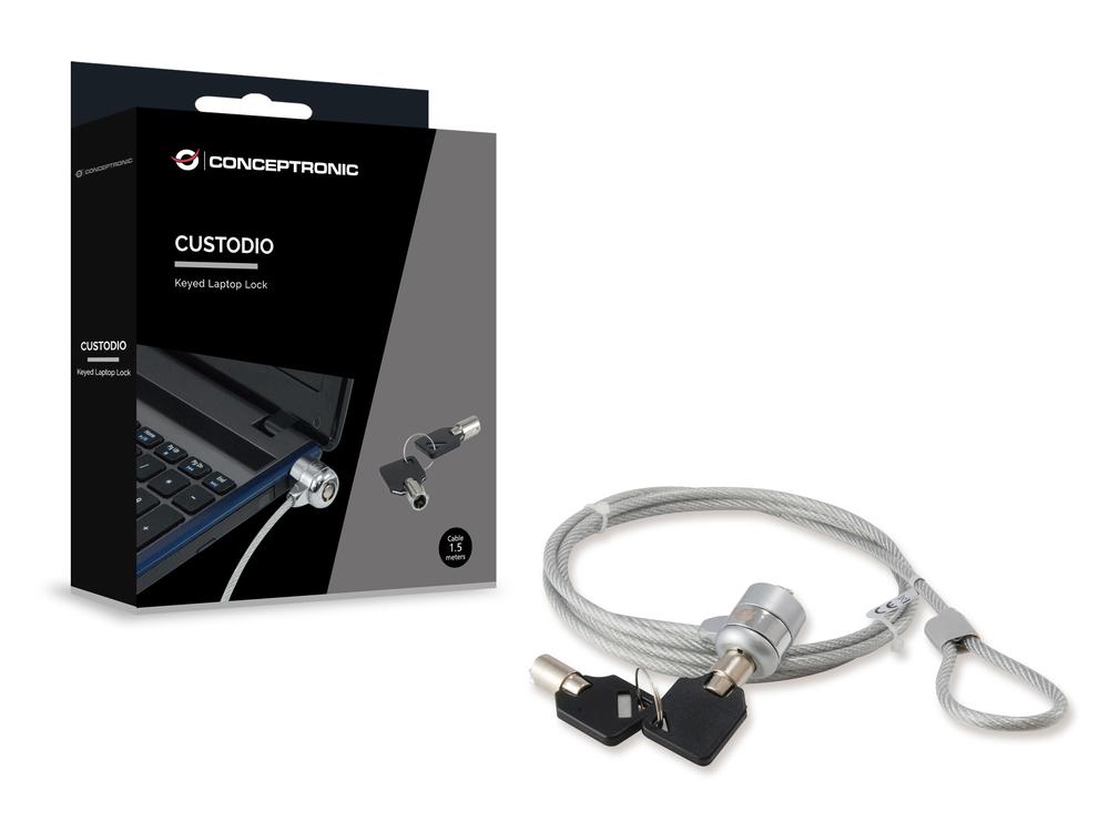Cable seguridad conceptronic kensington con llave | Conceptronic - Imagen 2
