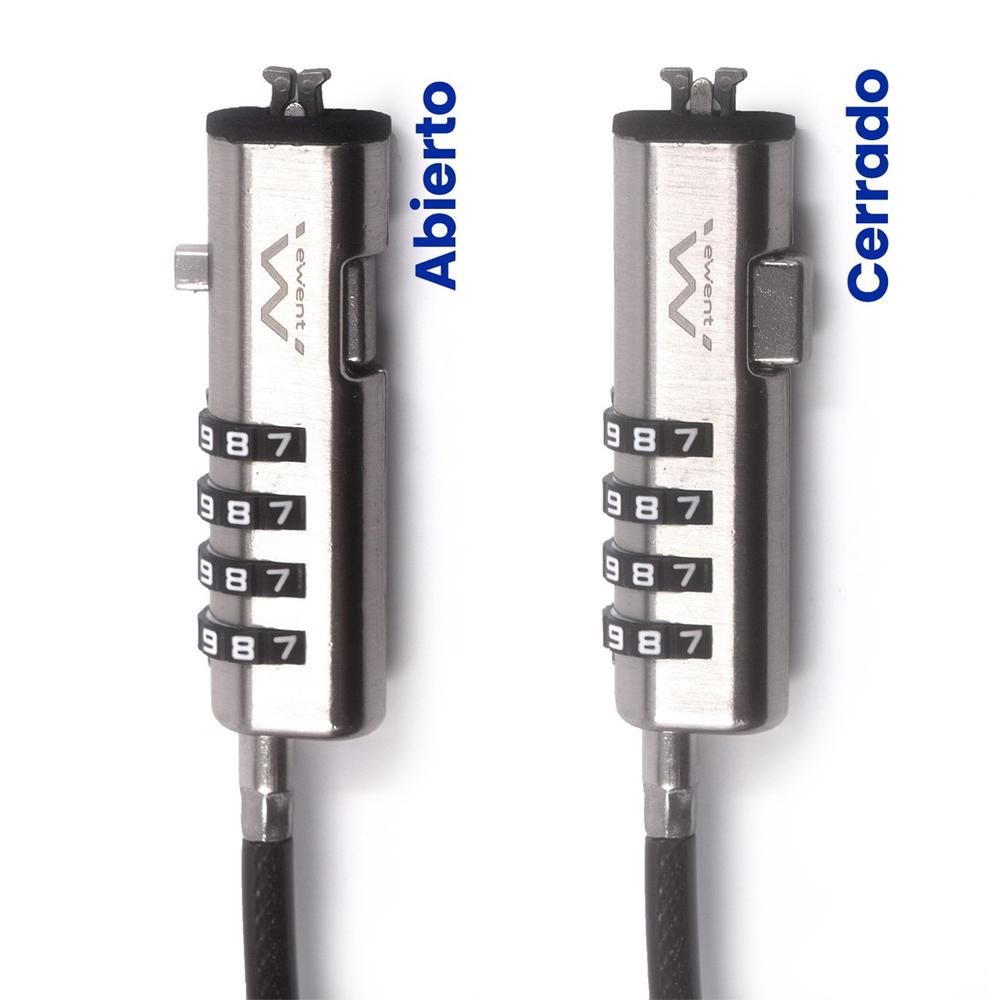 Cable seguridad ewent portatil combinacion 4 | Ewent - Imagen 3