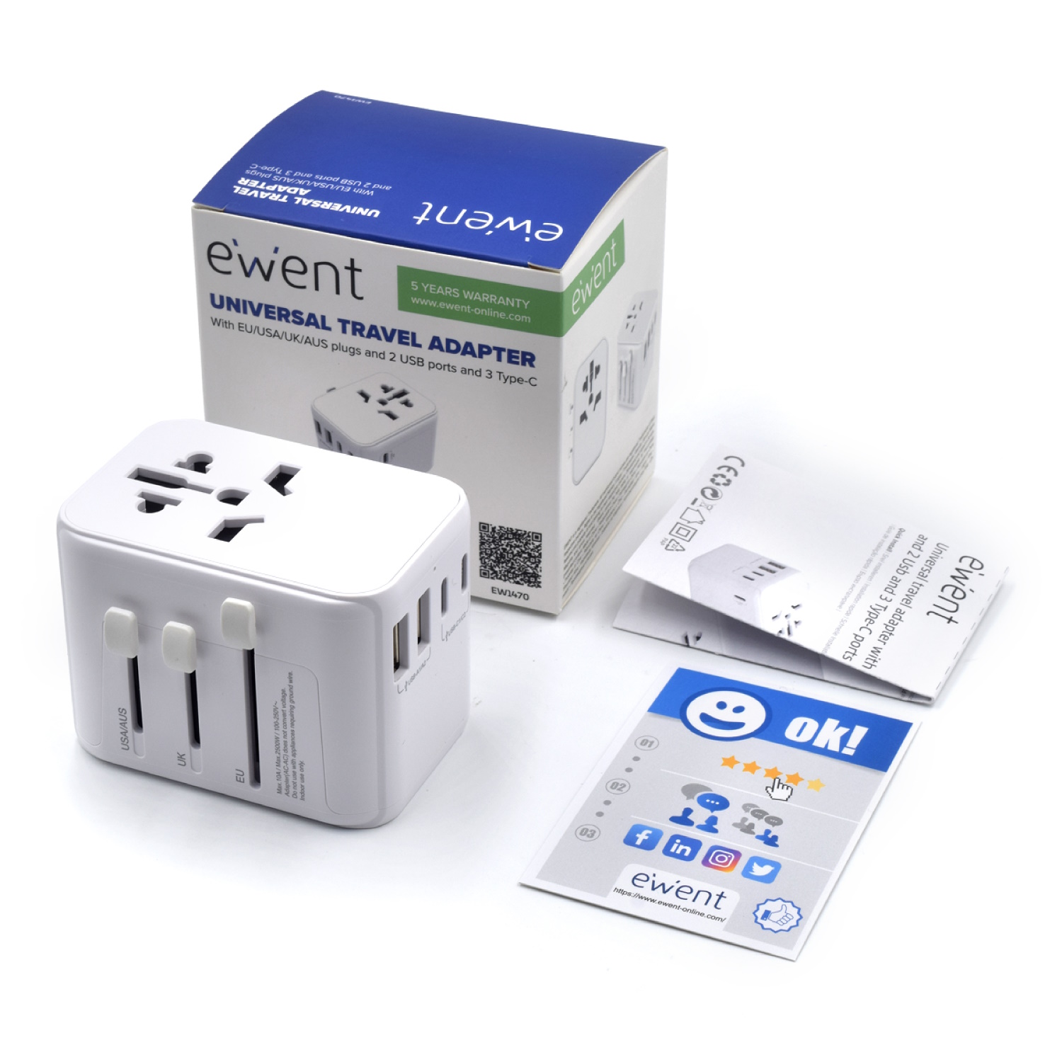 Enchufe universal ewent ew1470 eu usa | Ewent - Imagen 3