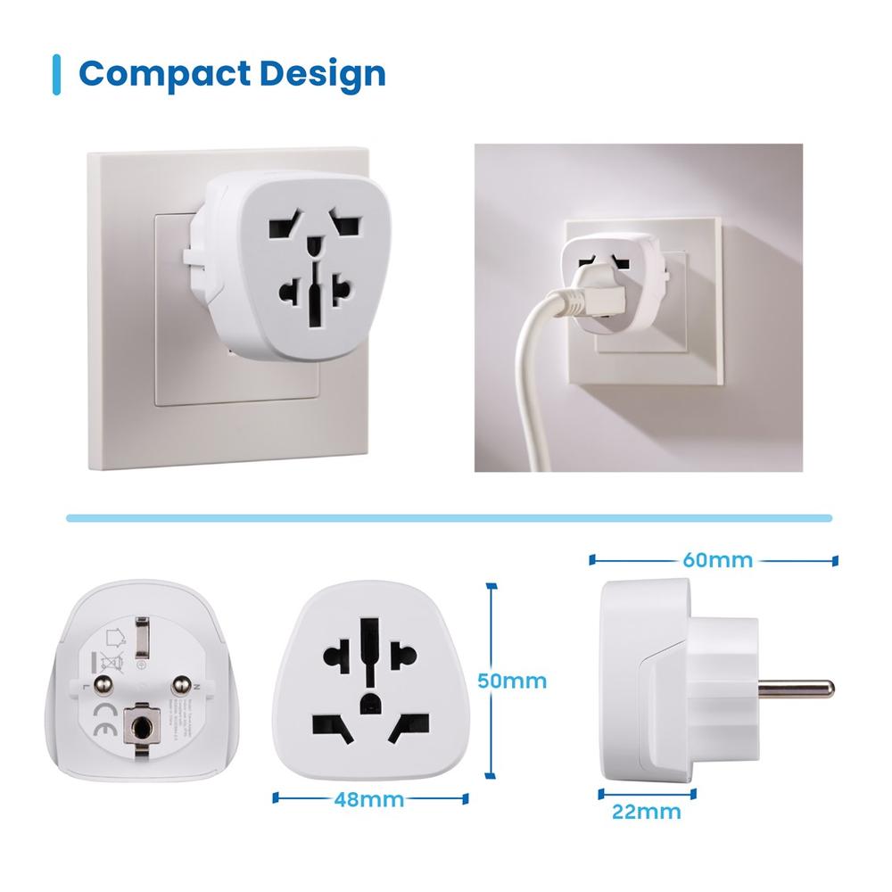 Enchufe universal ewent ew1480 eu usa | Ewent - Imagen 2
