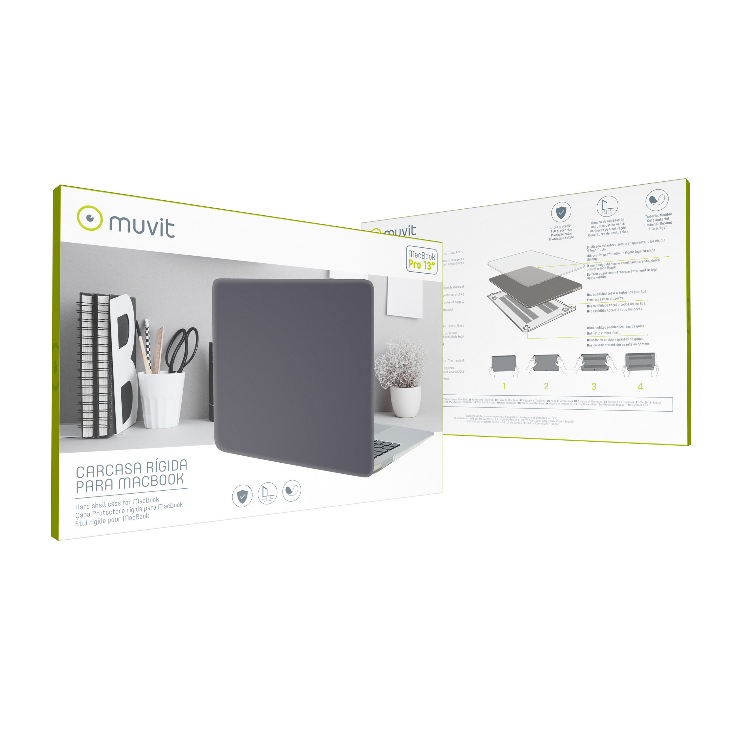 Funda muvit apple macbook pro 13 pulgadas | Muvit - Imagen 5