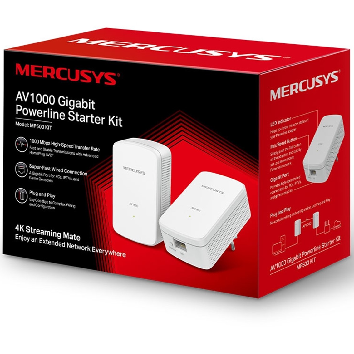 Kit 2 powerline mercusys mp500 kit | Mercusys - Imagen 4