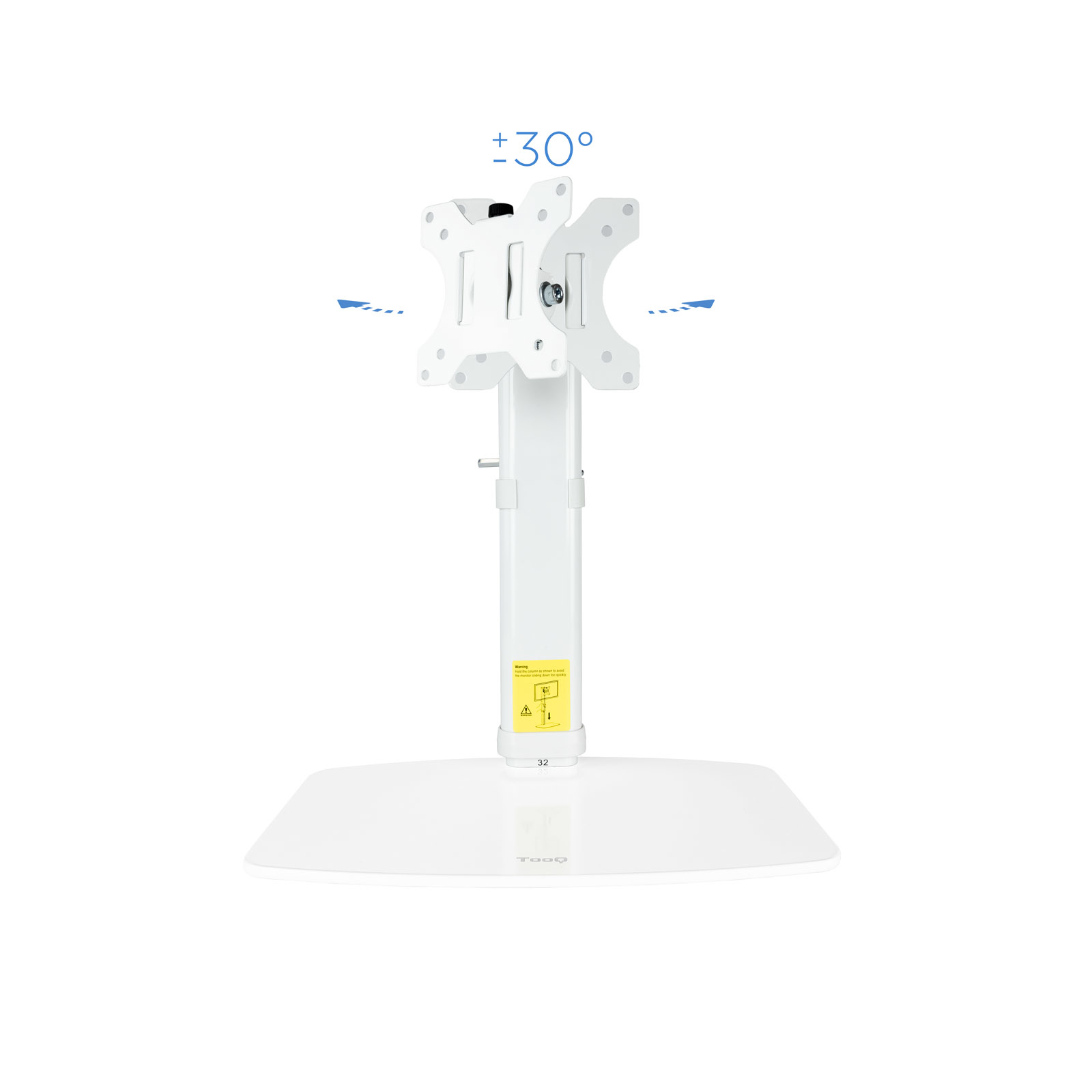 Soporte mesa tv tooq 17 - 27 pulgadas blanco | Tooq - Imagen 4