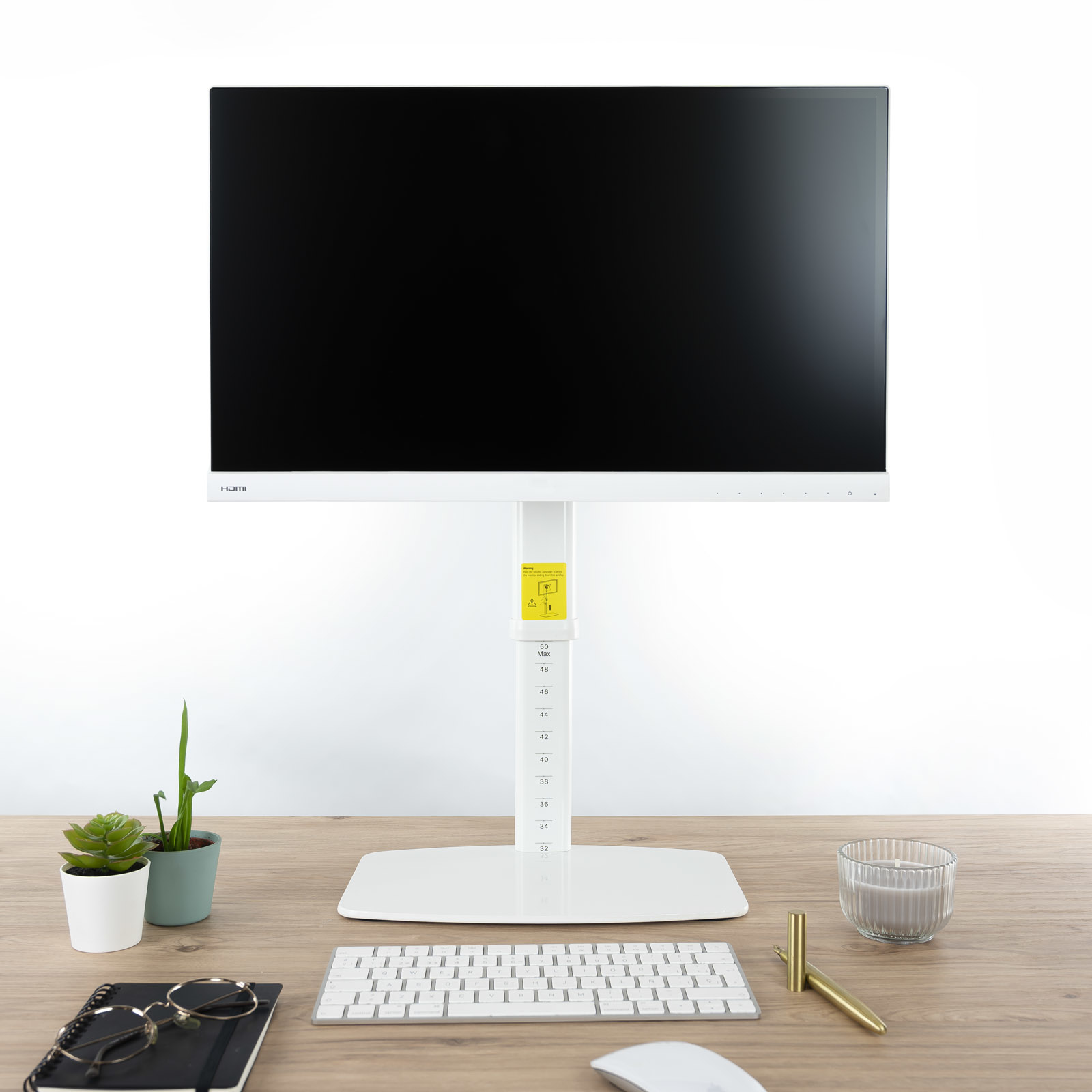 Soporte mesa tv tooq 17 - 27 pulgadas blanco | Tooq - Imagen 6