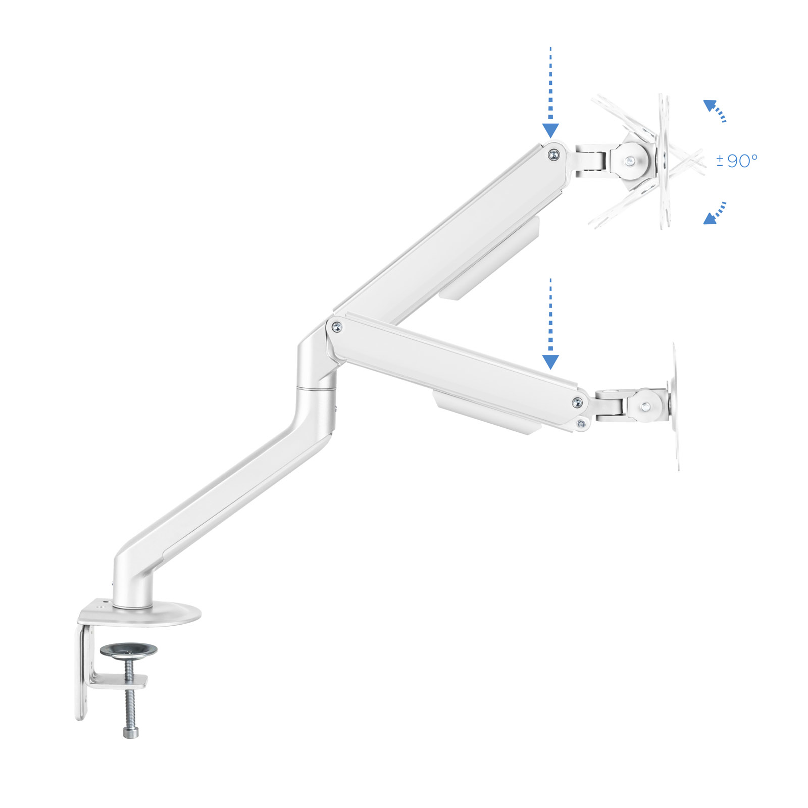 Soporte mesa tv tooq 17 - 32 pulgadas blanco | Tooq - Imagen 3