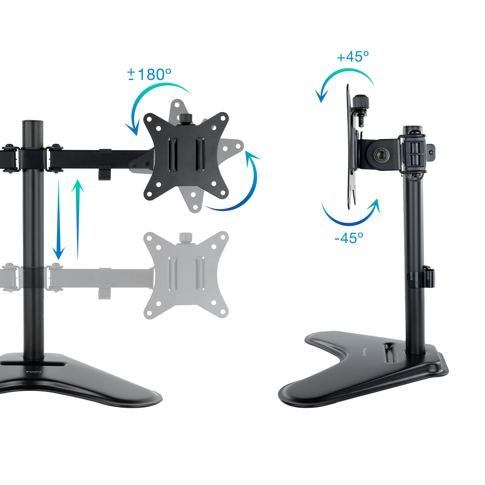 Soporte monitor mesa tooq db1702tn - b 2 | Tooq - Imagen 2