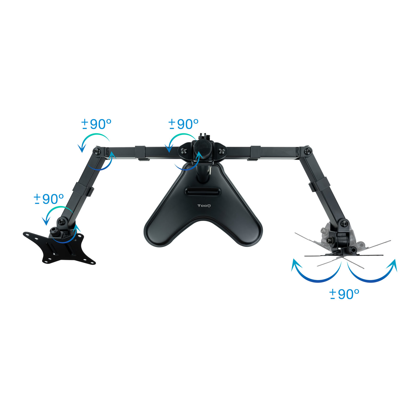 Soporte monitor mesa tooq db1702tn - b 2 | Tooq - Imagen 3