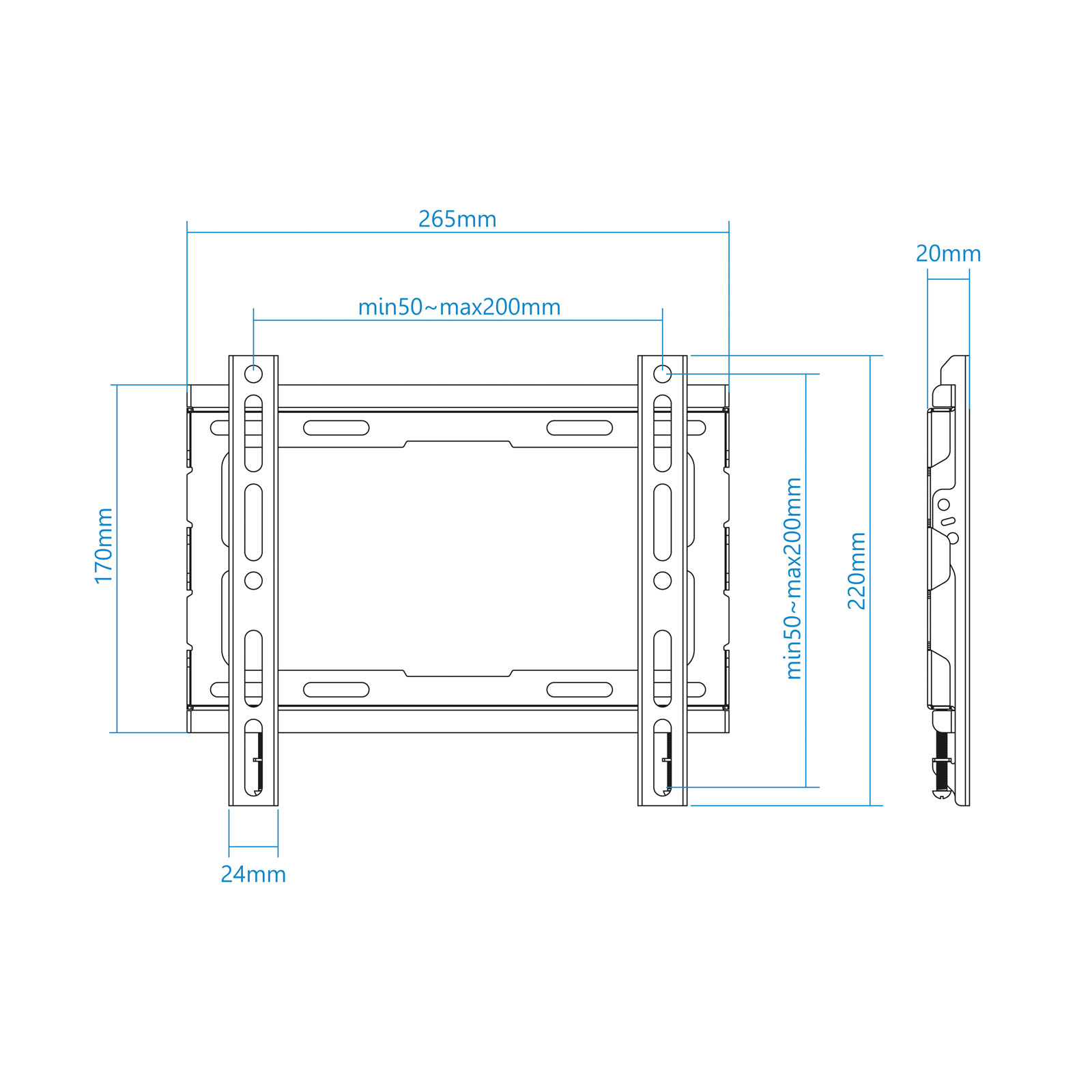 Soporte pared tv television monitor tooq | Tooq - Imagen 3