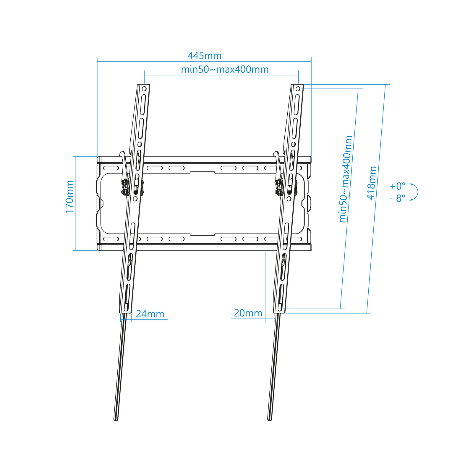 Soporte pared tv television monitor tooq | Tooq - Imagen 3