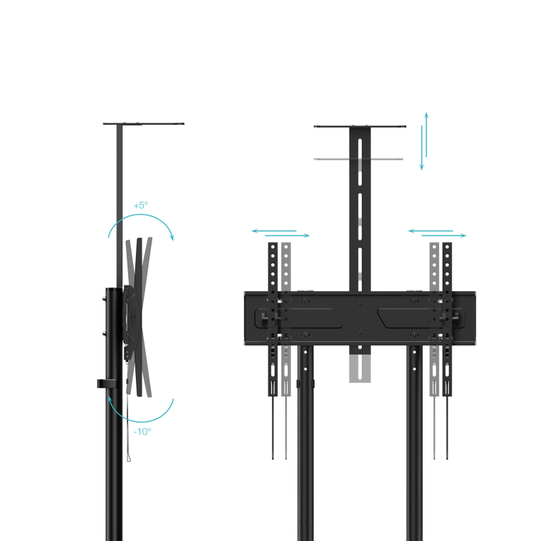 Soporte suelo con ruedas tooq vesa | Tooq - Imagen 3