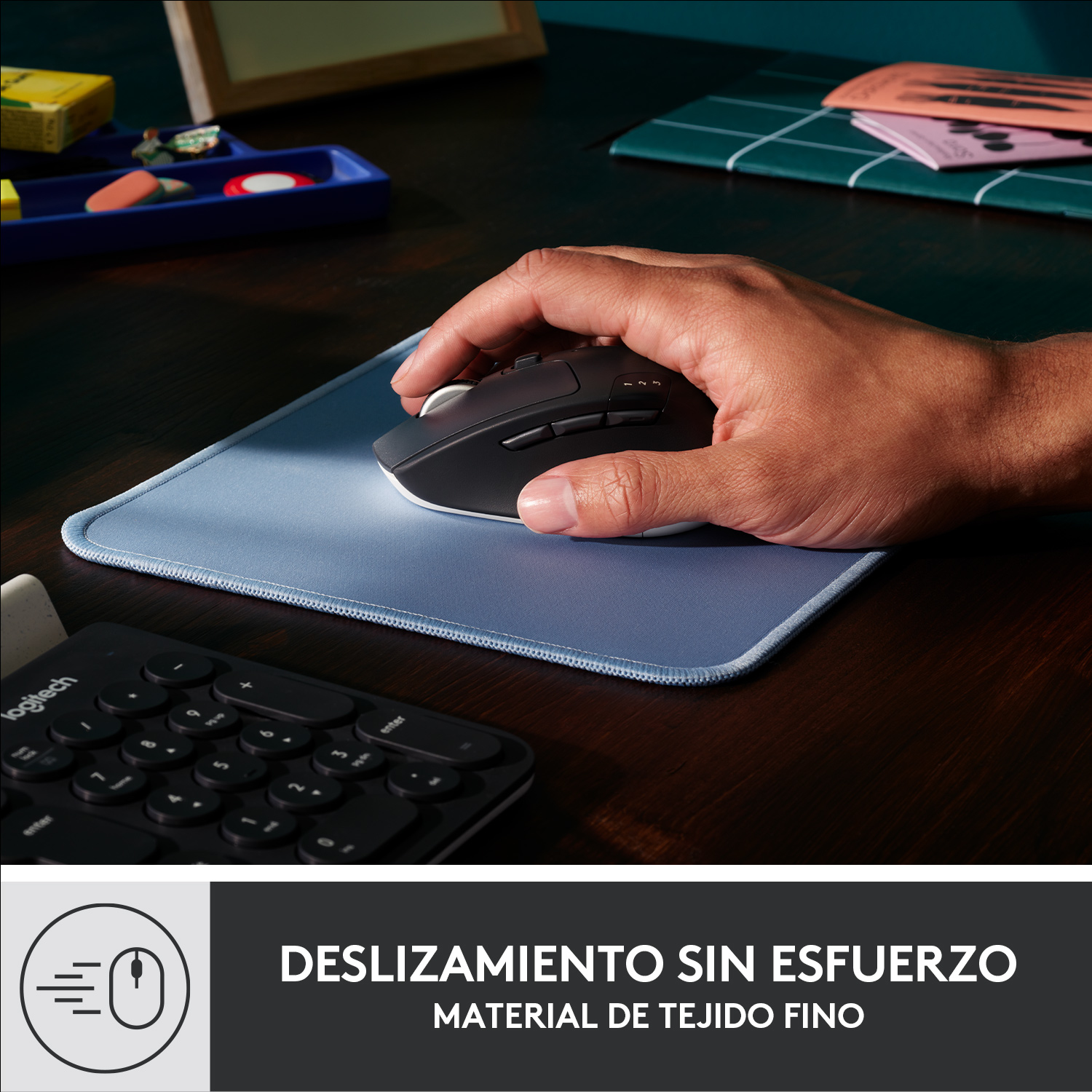 Alfombrilla logitech desk mat - studio | Logitech - Imagen 2
