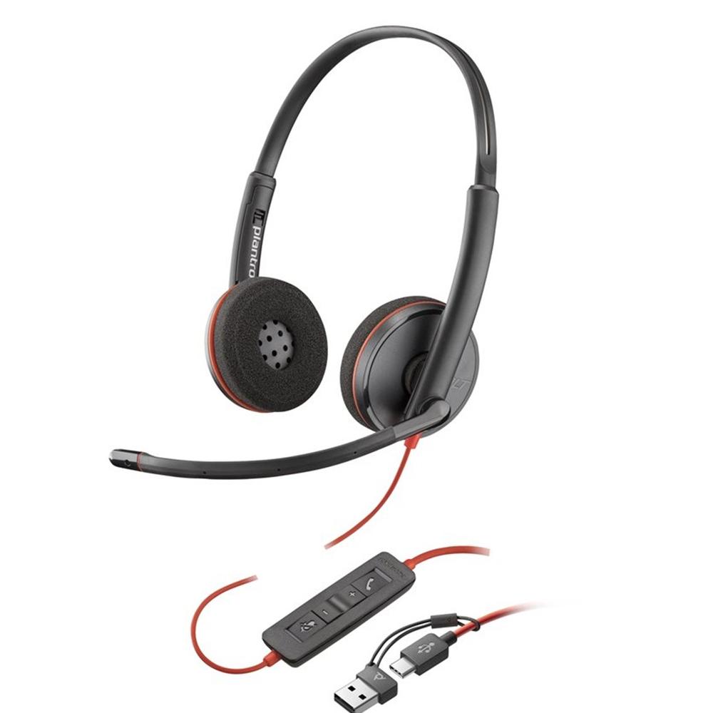 Auriculares poly blackwire 3220 estéreo usb - c | Poly | Linkxa Telecom