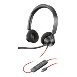 Auriculares poly blackwire 3320 stereo negro | Poly | Linkxa Telecom