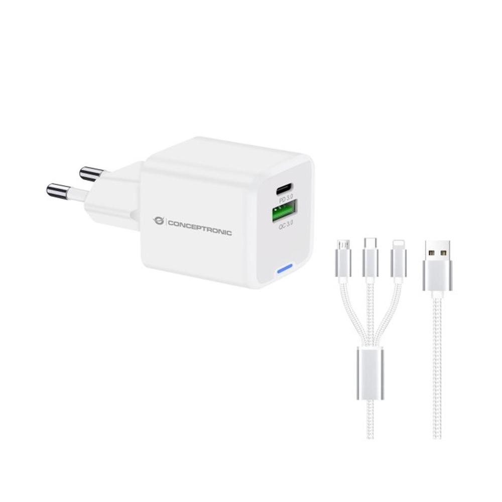 Cargador pared conceptronic althea16w 33w + | Conceptronic | Linkxa Telecom