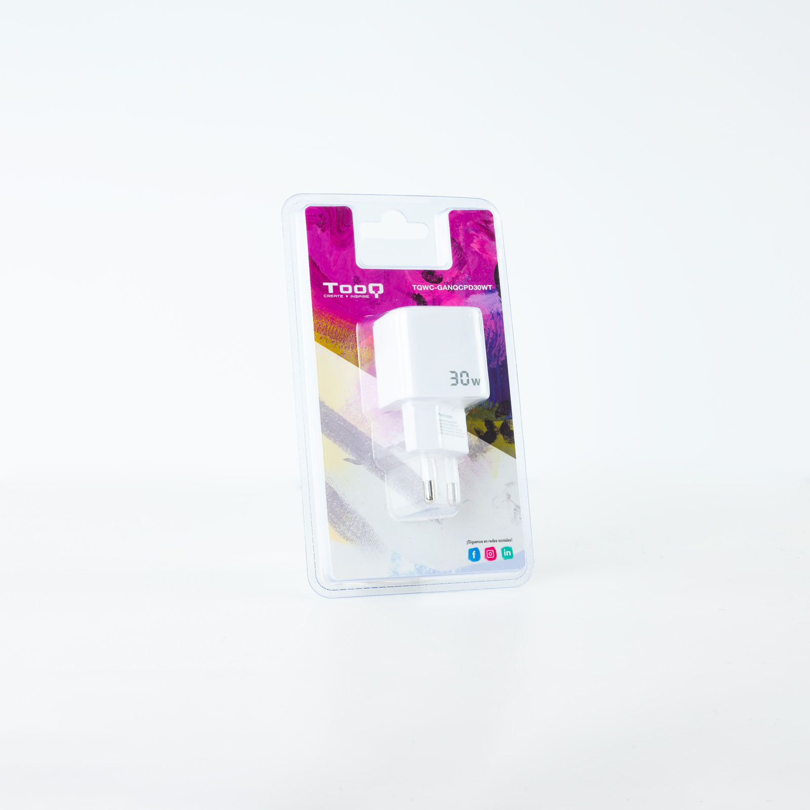Cargador pared tooq doble usb - c + | Tooq - Imagen 2
