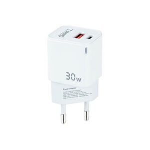 Cargador pared tooq doble usb - c + | Tooq | Linkxa Telecom