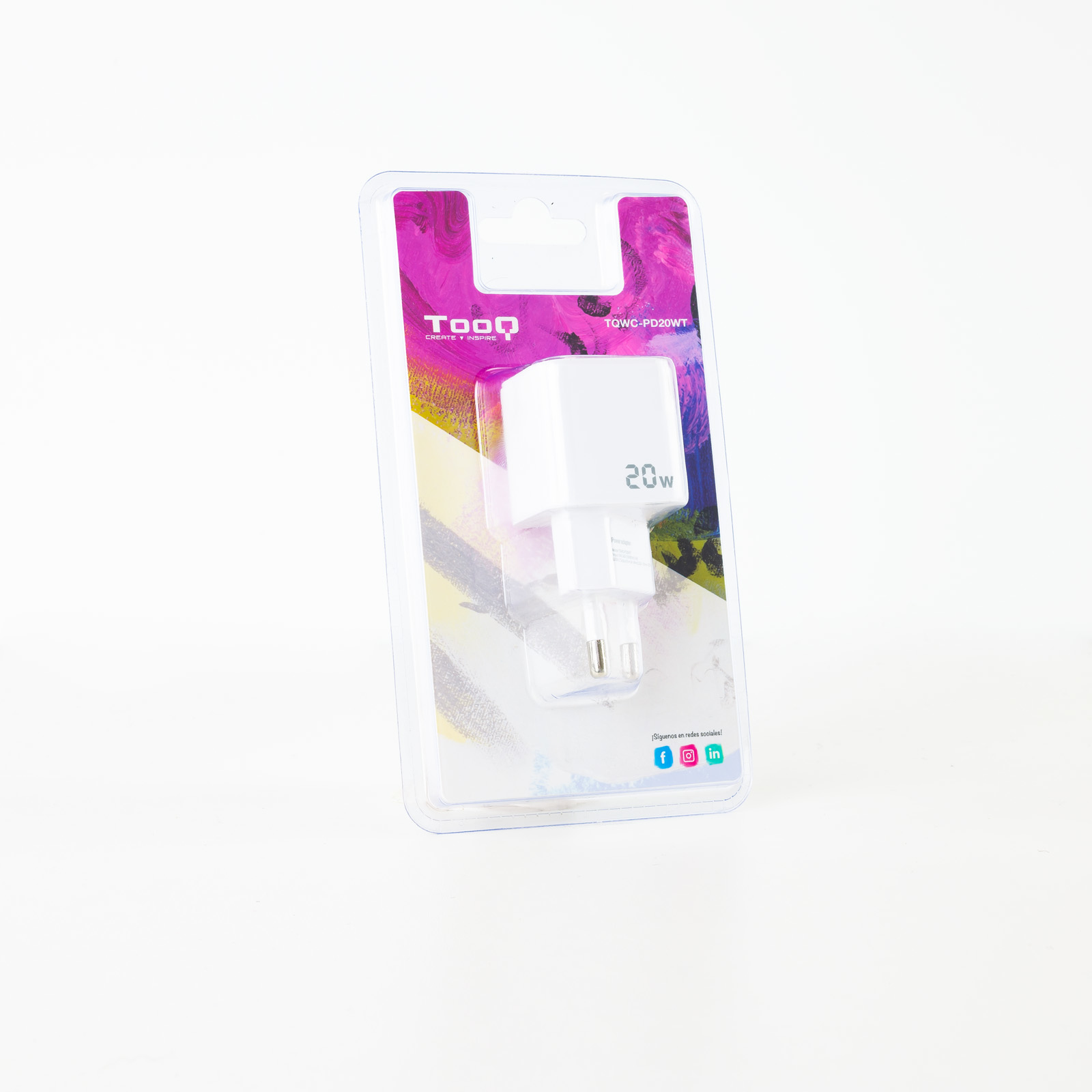 Cargador pared tooq usb - c blanco 20w | Tooq - Imagen 2