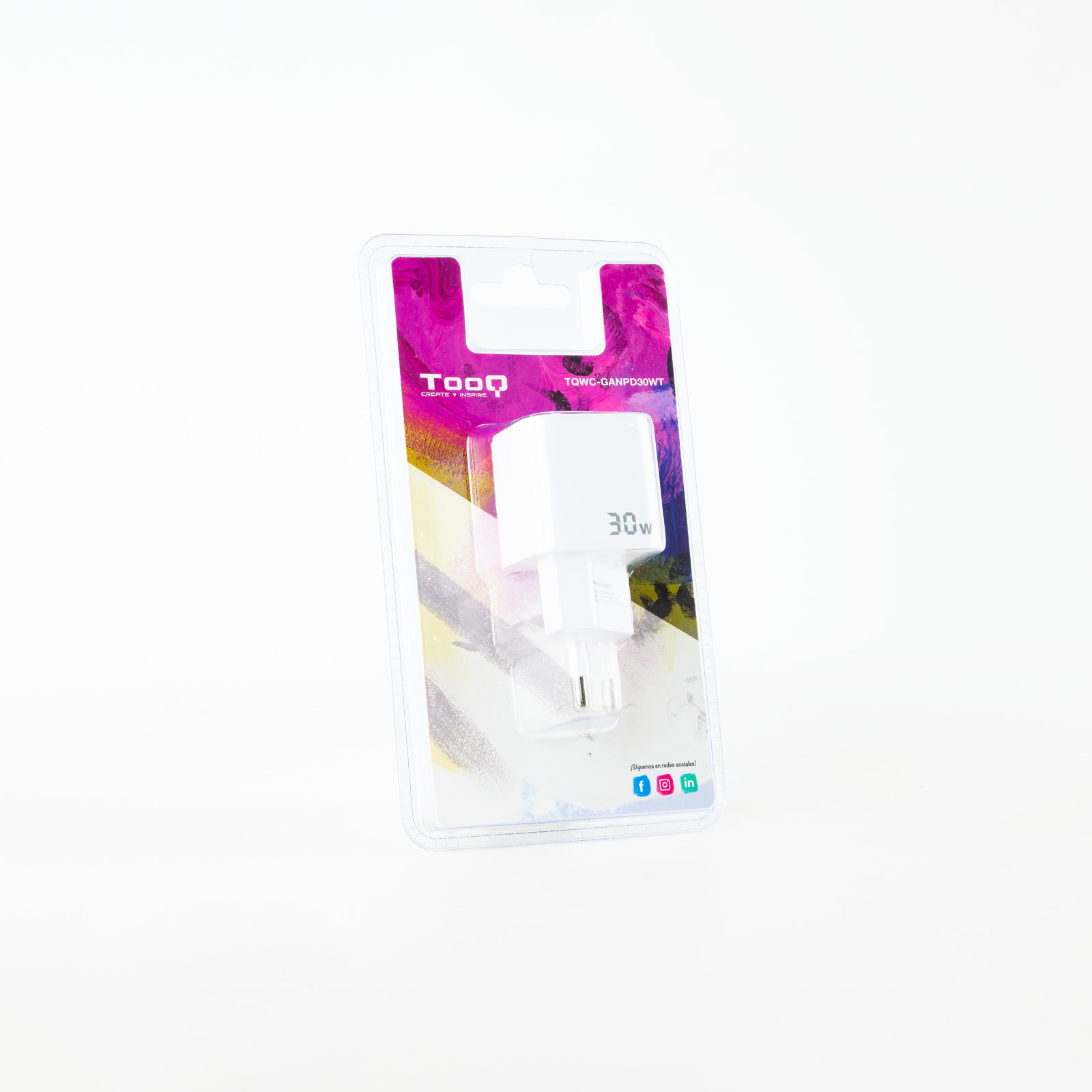 Cargador pared tooq usb - c blanco 30w | Tooq - Imagen 2