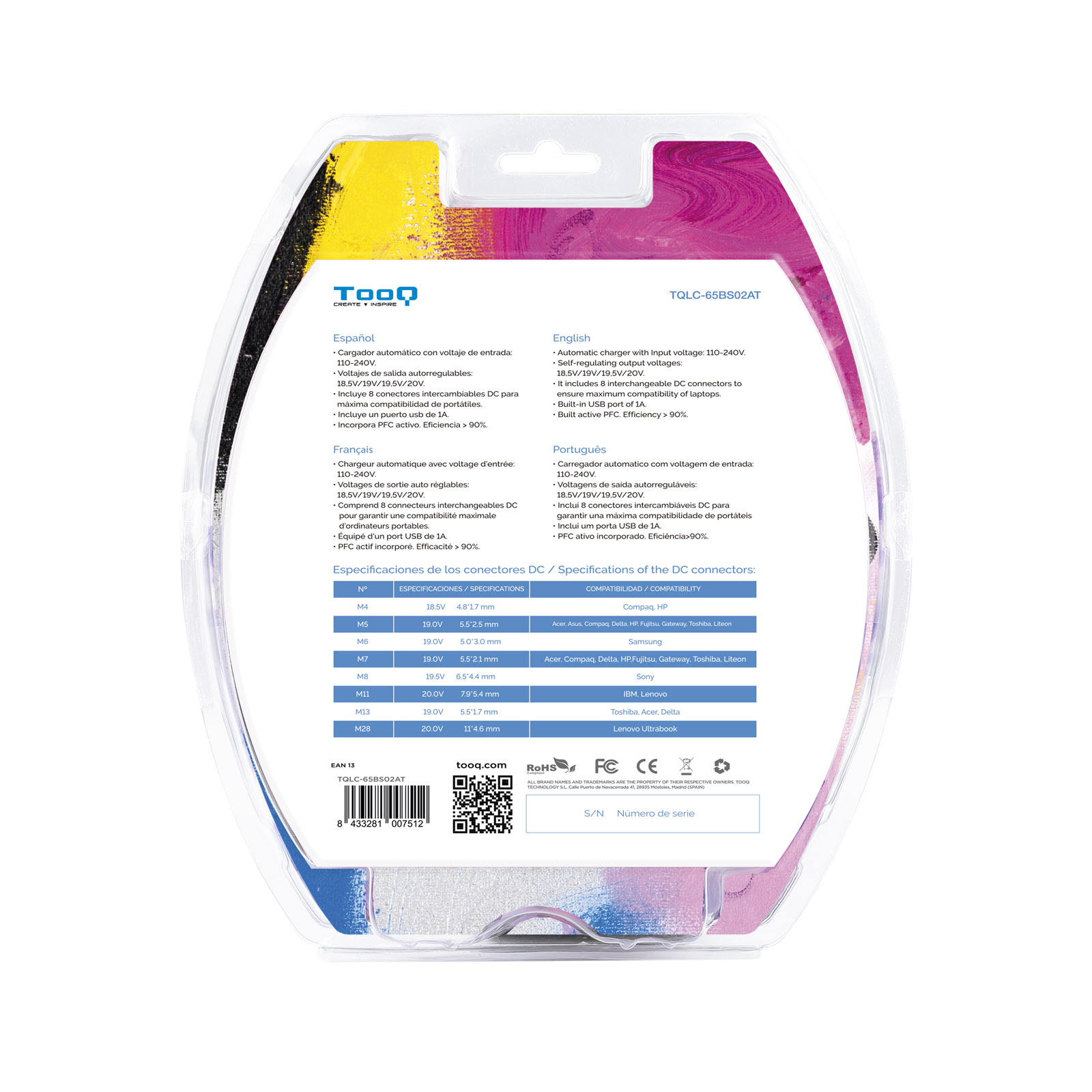 Cargador portatil universal tooq tqlc - 65bs02at 65w | Tooq - Imagen 6