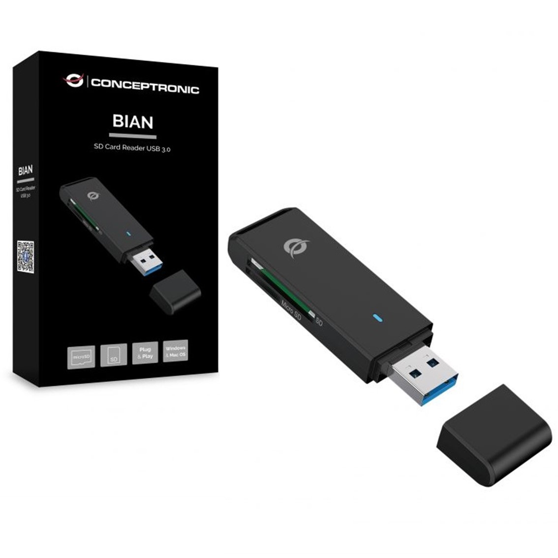 Lector tarjetas externo conceptronic usb 3.0 | Conceptronic - Imagen 2