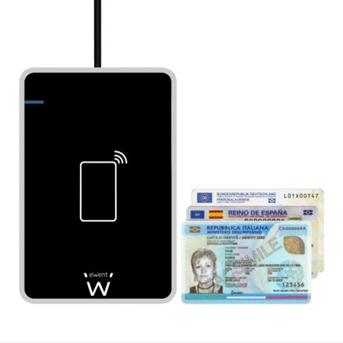 Lector tarjetas inteligentes y dni ewent | Ewent - Imagen 2