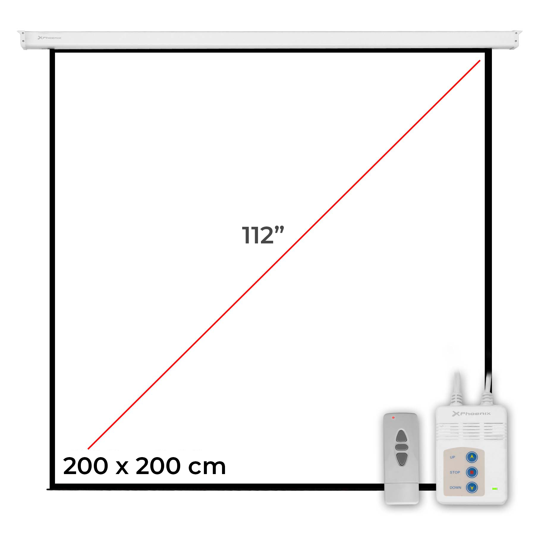 Pantalla electrica videoproyector pared y techo | Phoenix technologies - Imagen 2