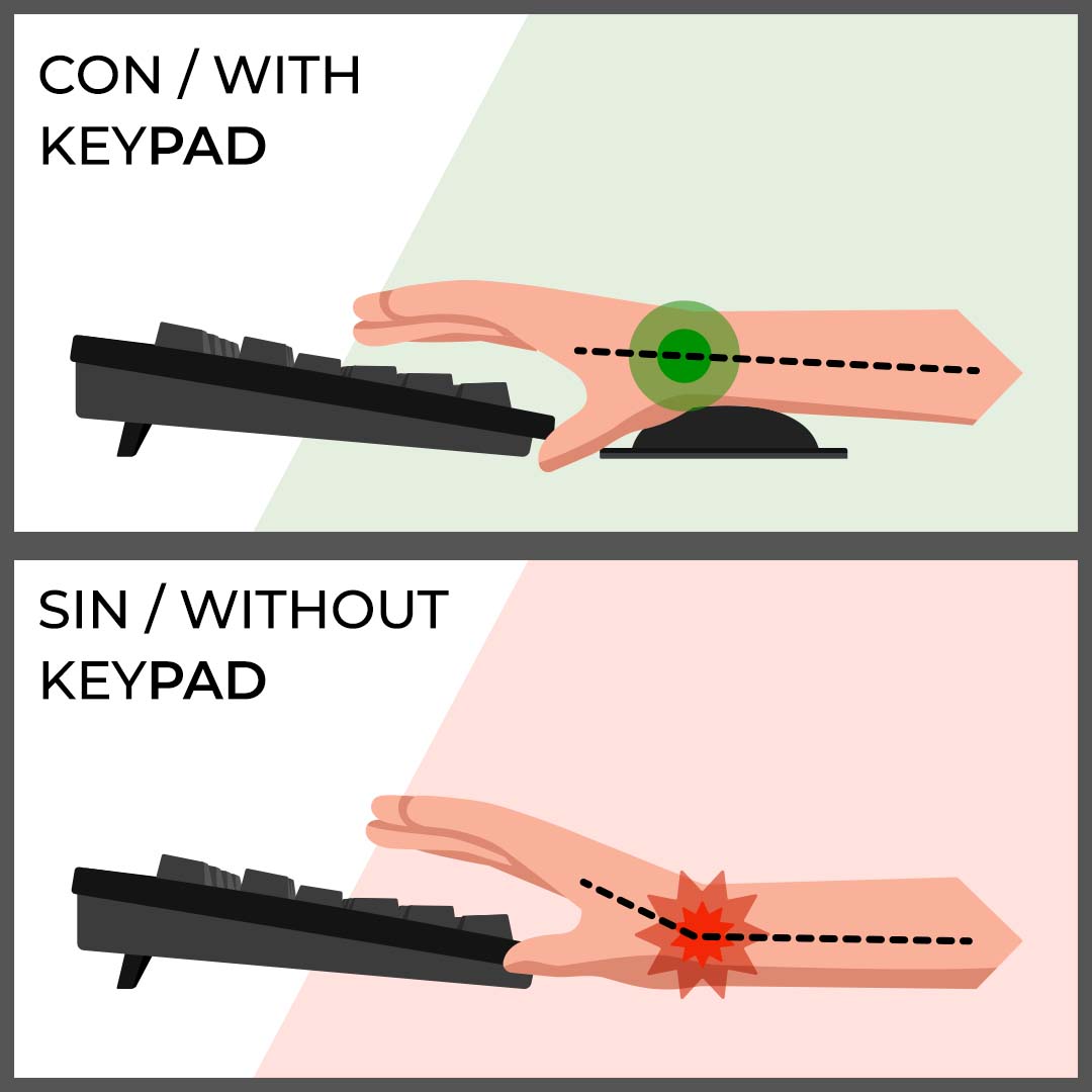 Phoenix keypad reposamuñecas ergonómico espuma con | Phoenix technologies - Imagen 4