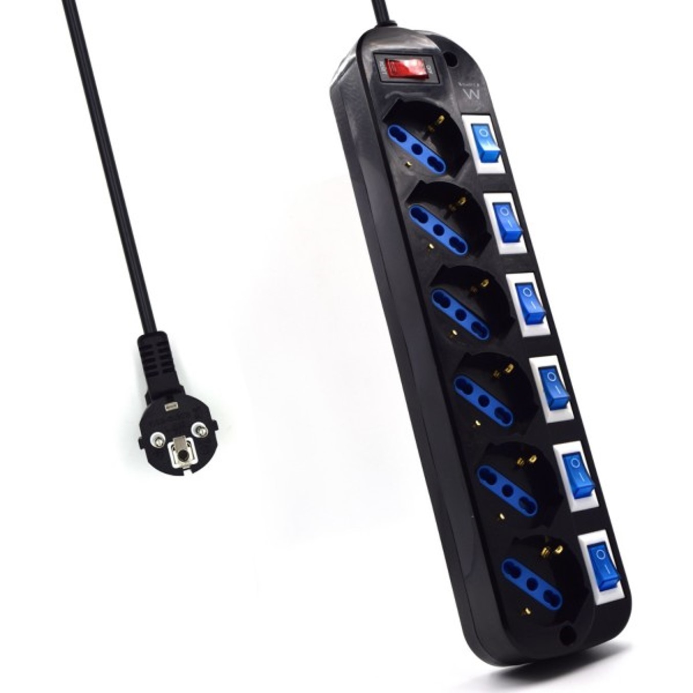 Regleta ewent 6 tomas shucko interruptor | Ewent | Linkxa Telecom