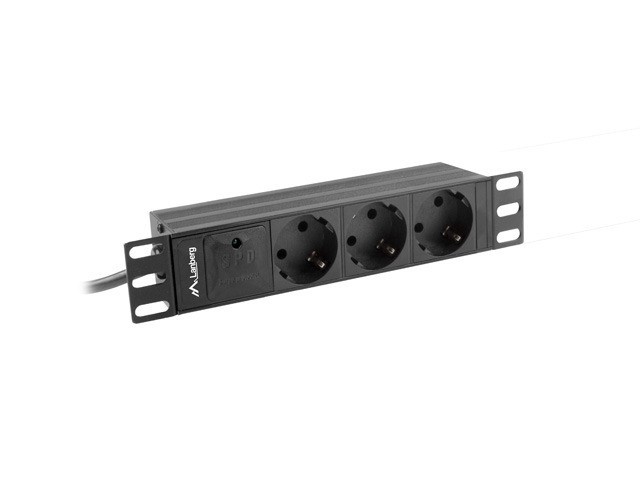 Regleta lanberg 1u 16a 3x schuko | Lanberg - Imagen 2