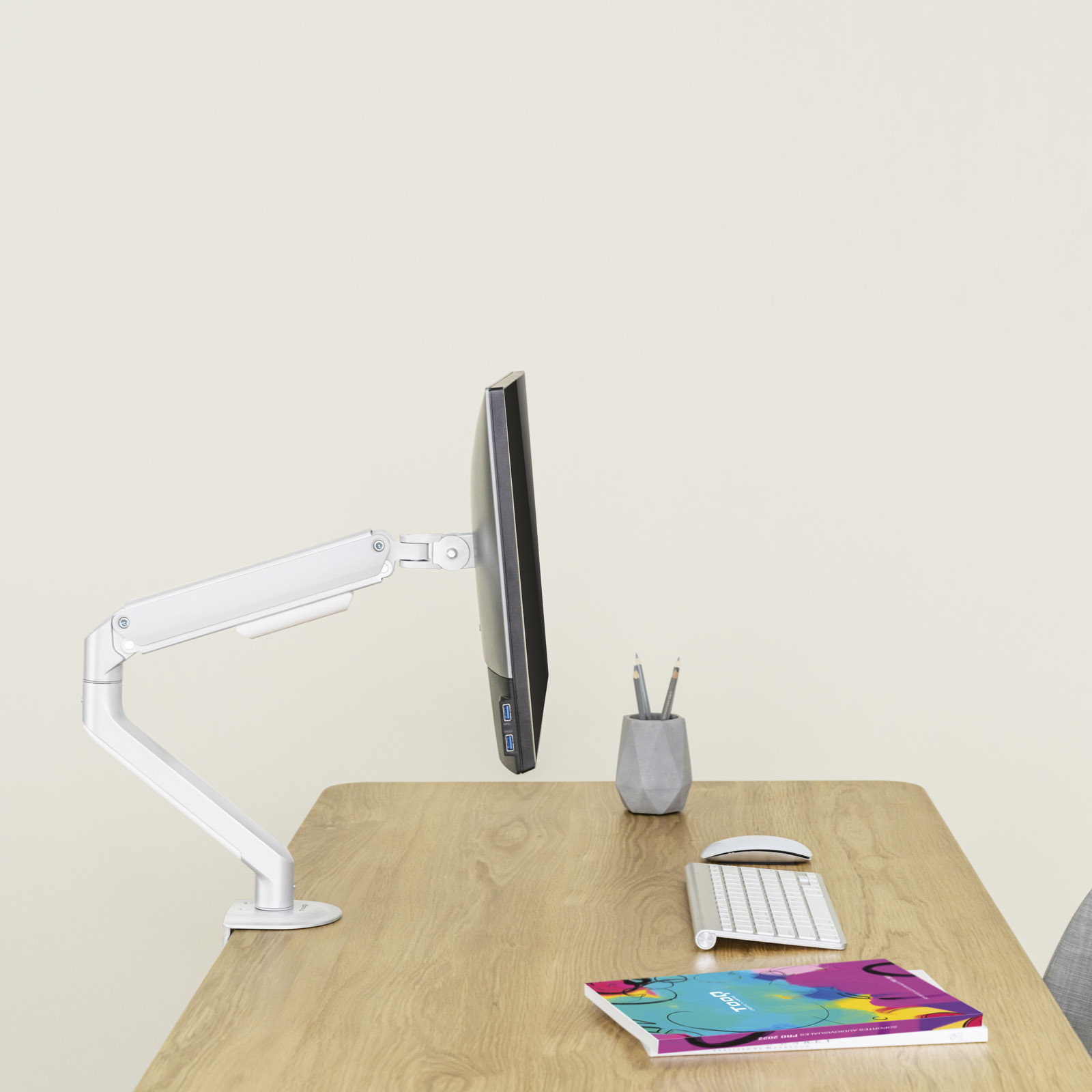 Soporte mesa tv tooq 17 - 32 pulgadas blanco | Tooq - Imagen 6