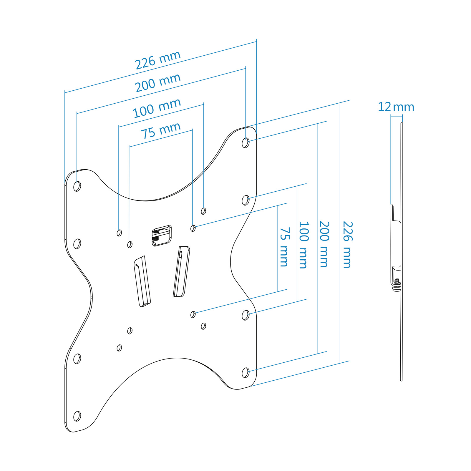 Soporte pared tooq lp1242f - b 23 pulgadas - 42 pulgadas carga | Tooq - Imagen 6