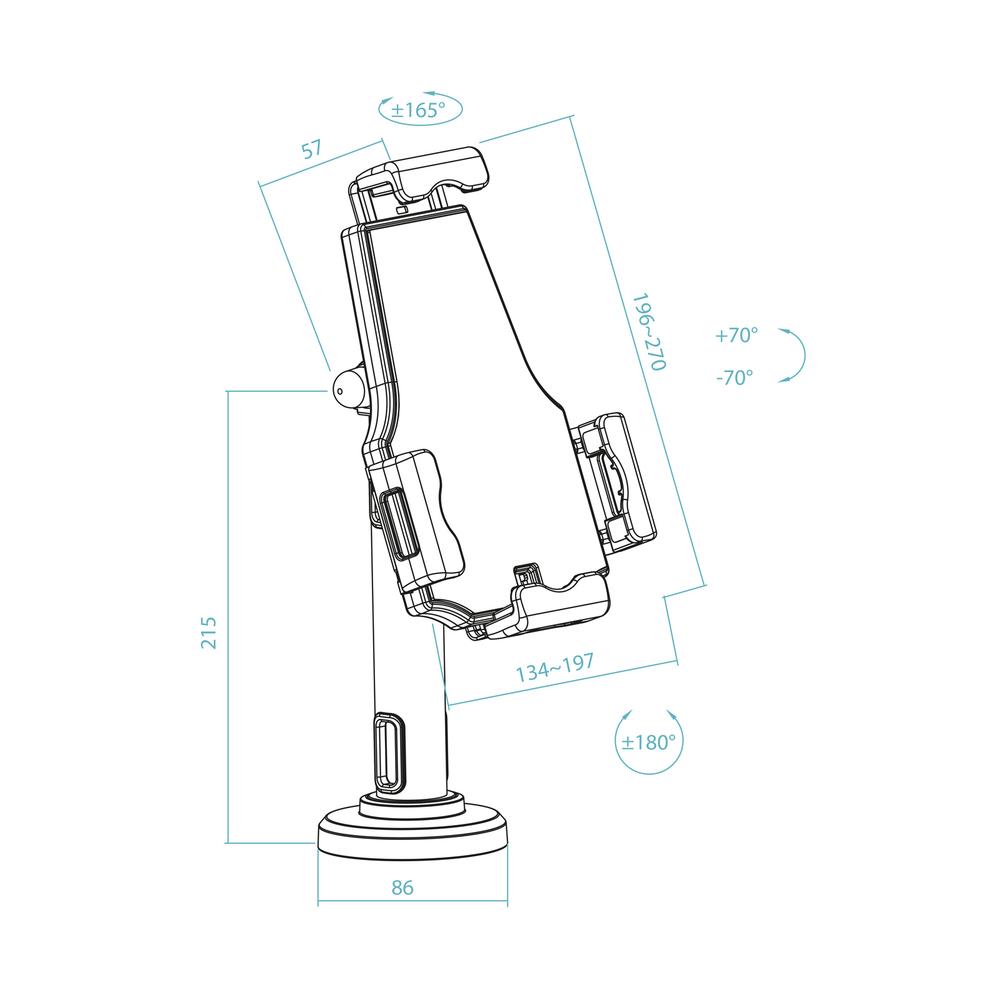 Soporte sobremesa pared tooq tablet con | Tooq - Imagen 7