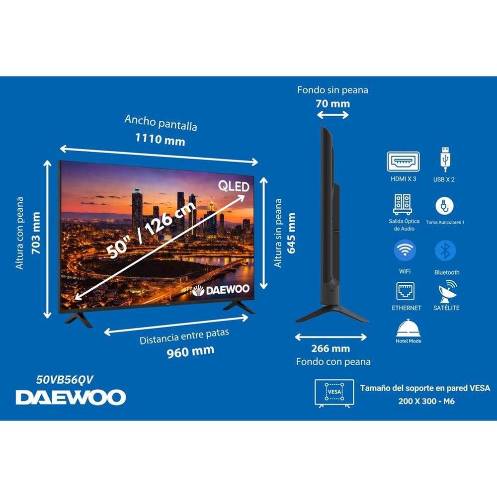 Tv daewoo 50 pulgadas qled 4k uhd | Daewoo - Imagen 5