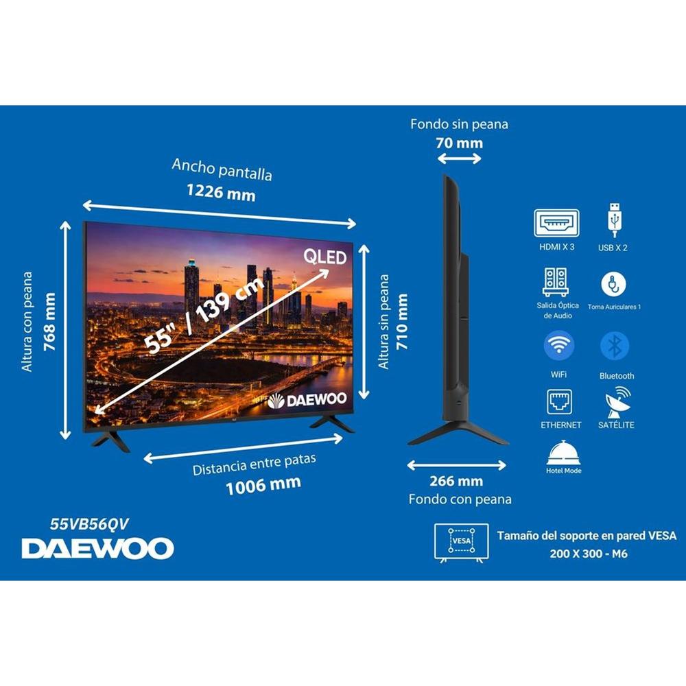 Tv daewoo 55 pulgadas qled 4k uhd | Daewoo - Imagen 5