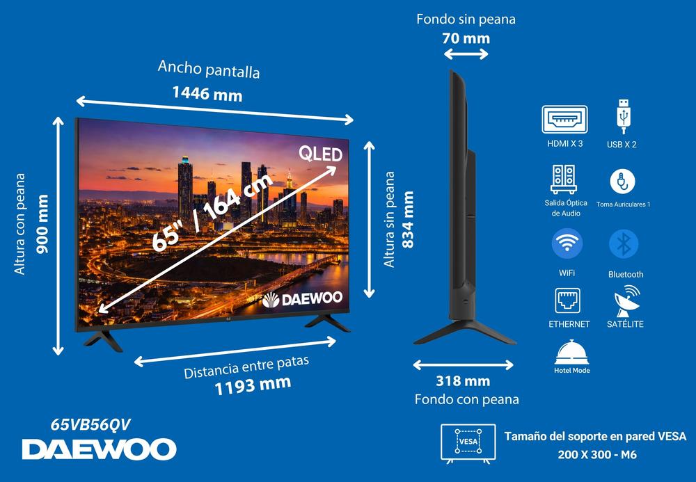 Tv daewoo 65 pulgadas qled 4k uhd | Daewoo - Imagen 5