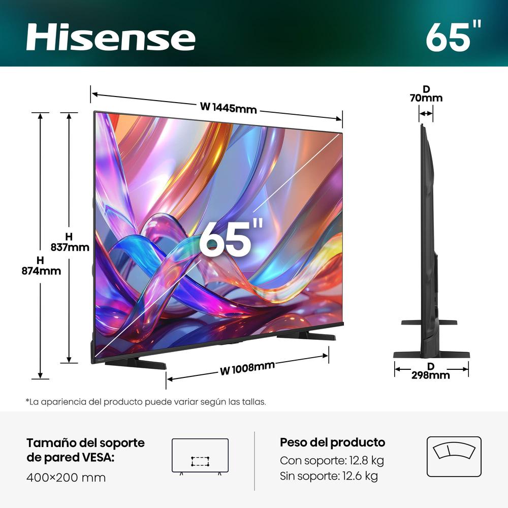 Tv hisense 65 pulgadas qled 4k uhd | Hisense - Imagen 2