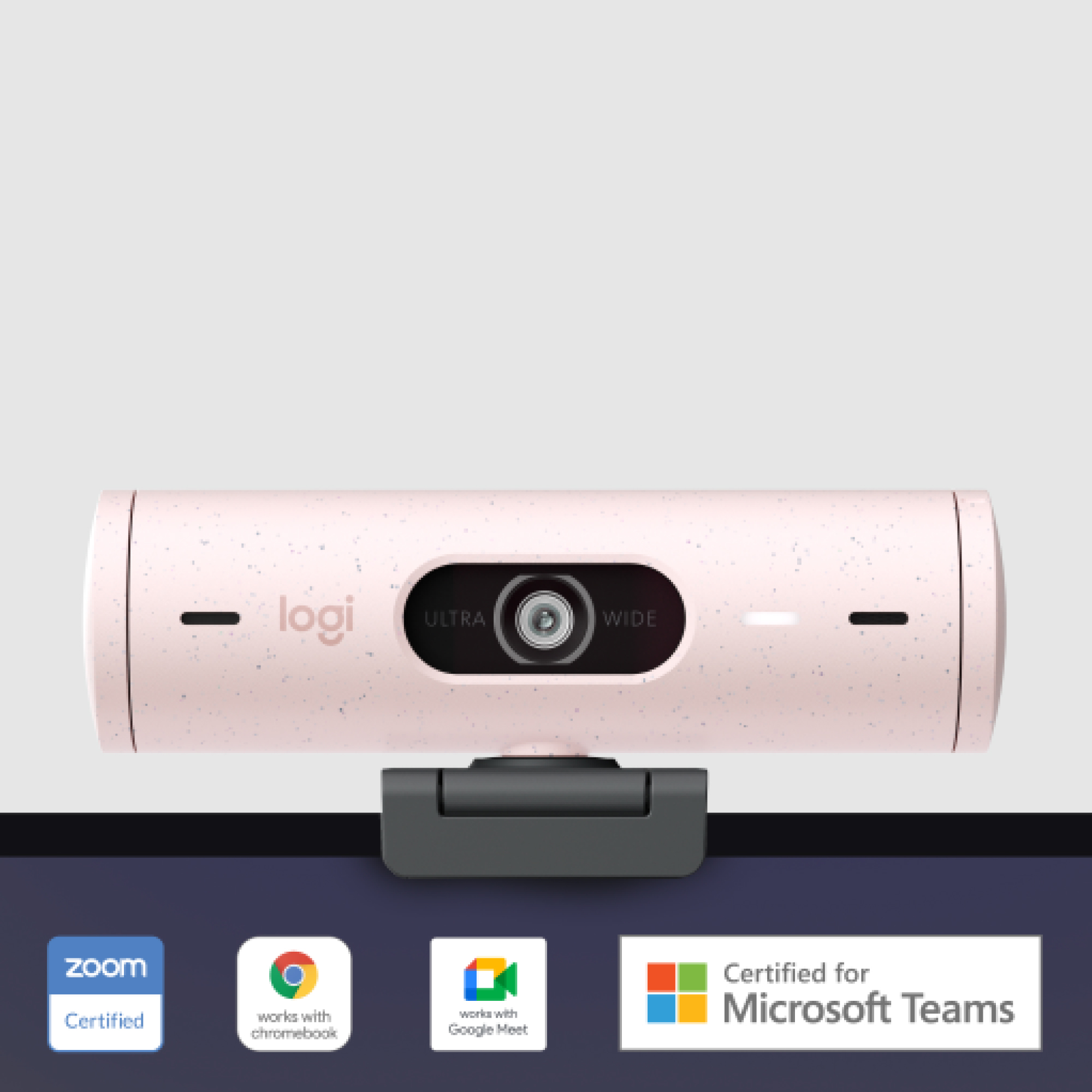 Webcam logitech brio 500 rosa full | Logitech - Imagen 2