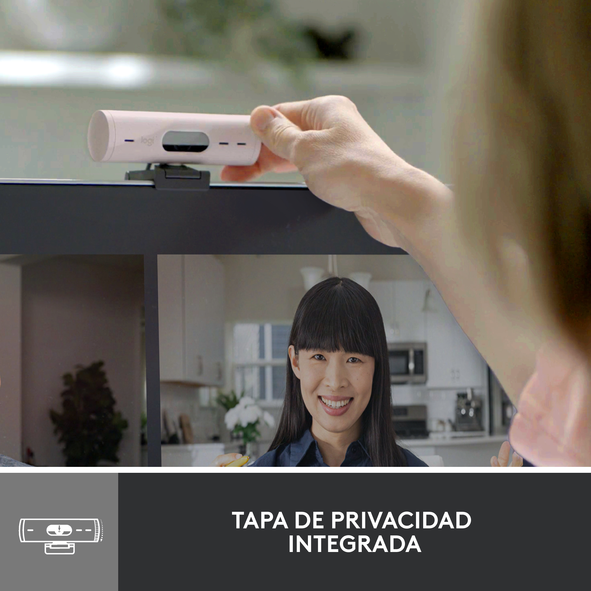 Webcam logitech brio 500 rosa full | Logitech - Imagen 5
